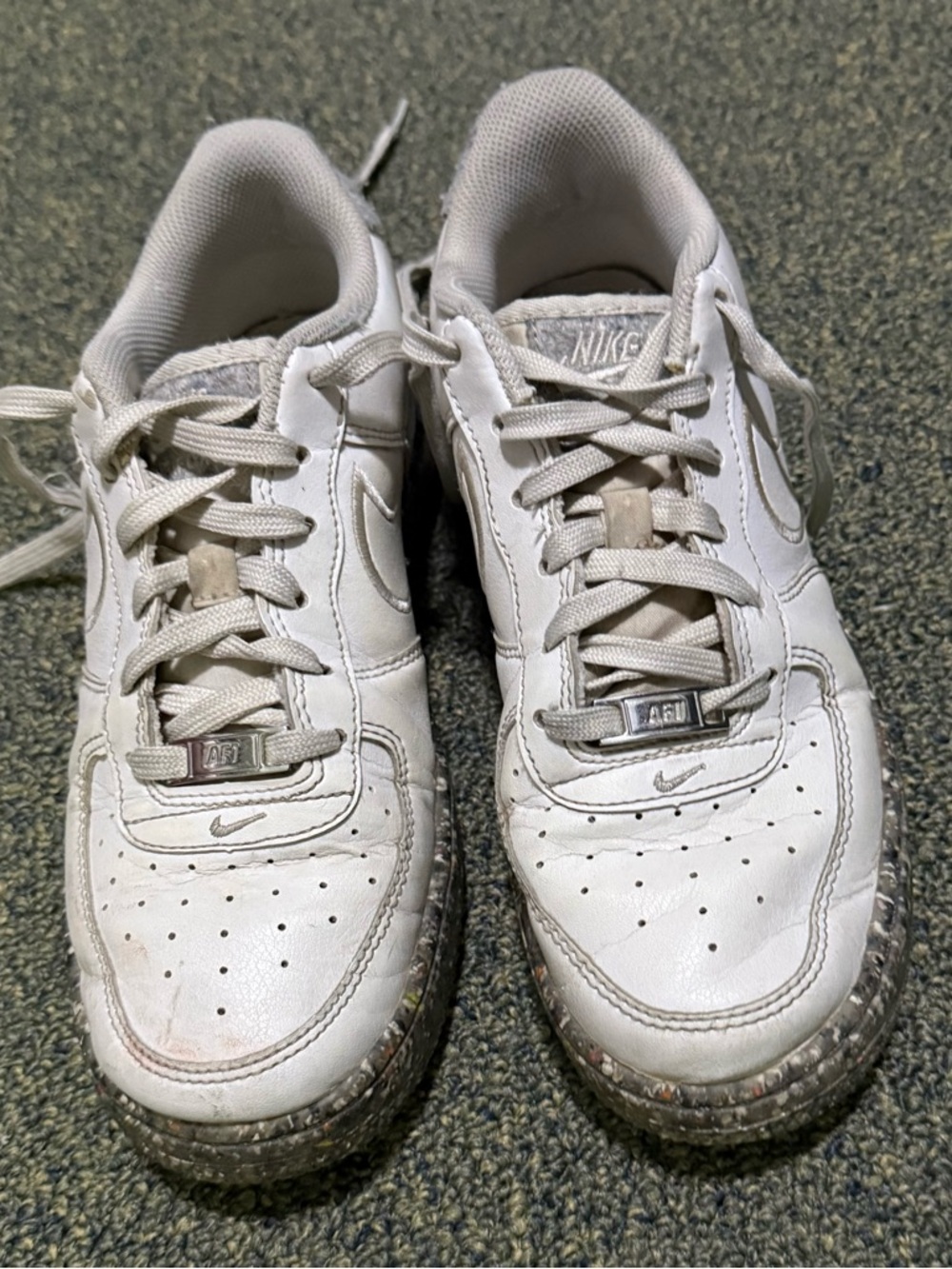 Recycled Wool Pack Nike Air Force One Size 6 Y Youth White Gray DB2813-100 Shoes